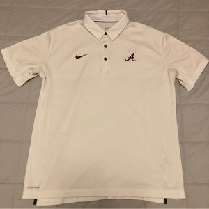 Men's Nike Alabama Crimson Tide Polo - White, Large